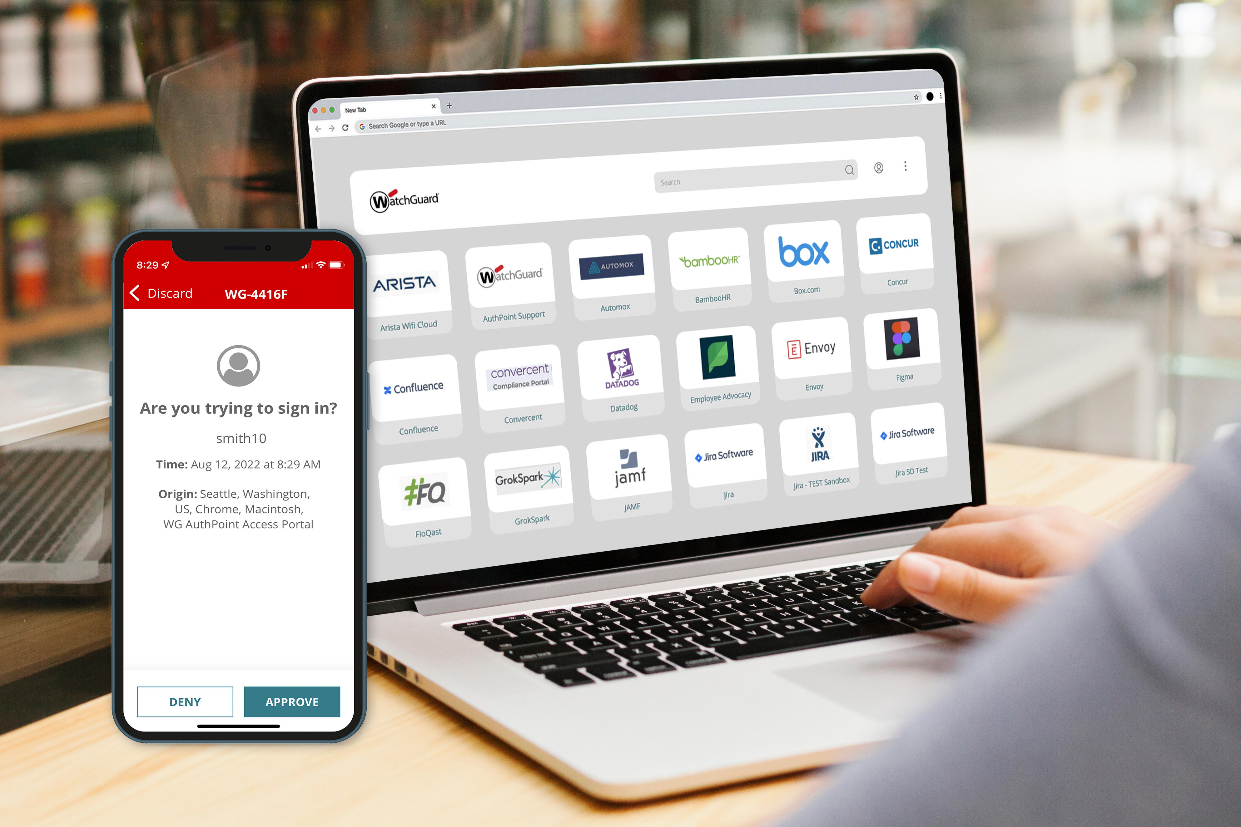WatchGuard AuthPoint - Portail de connexion